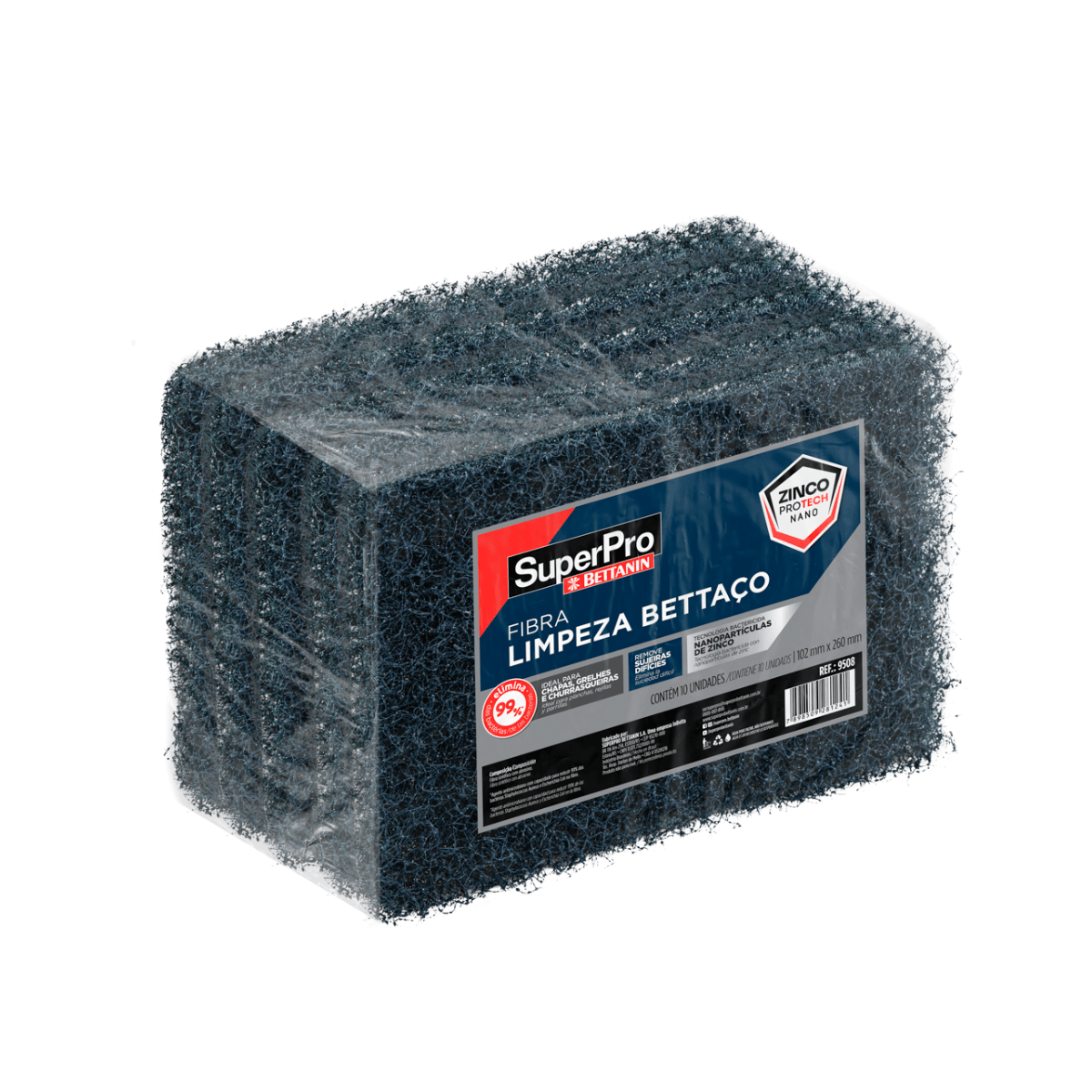 Fibra Limpeza Pesada Azul Superpro